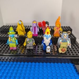 8 Minifigures- Adventure Time Anime Building Block Toy Action Figure Lot